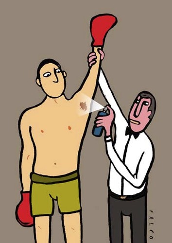 Cartoon: boxer (medium) by alexfalcocartoons tagged boxer