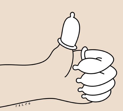 Cartoon: condomok (medium) by alexfalcocartoons tagged condomok