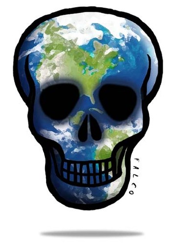 Cartoon: deathworld (medium) by alexfalcocartoons tagged deathworld