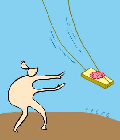 Cartoon: diversion mental (medium) by alexfalcocartoons tagged diversion,mental