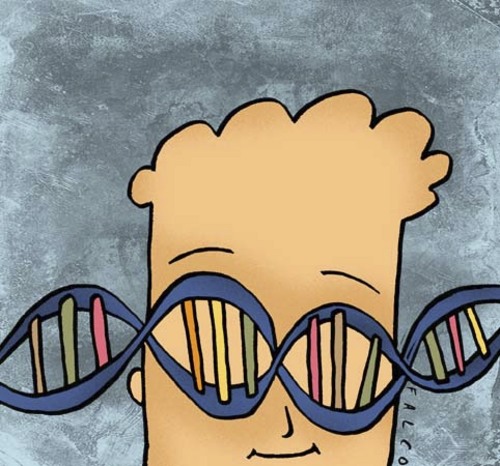 Cartoon: DNA (medium) by alexfalcocartoons tagged dna