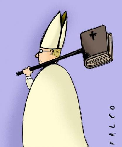 Cartoon: dogma (medium) by alexfalcocartoons tagged dogma,church,pope