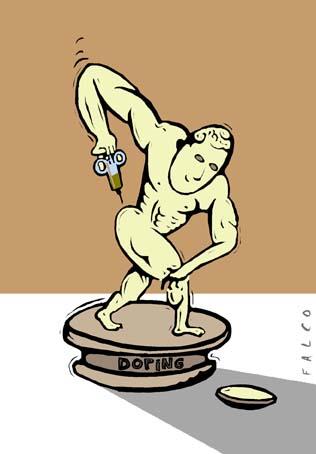 Cartoon: doping (medium) by alexfalcocartoons tagged doping