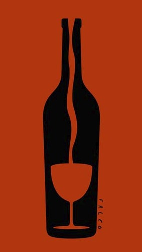 Cartoon: Glass of wine (medium) by alexfalcocartoons tagged glass,wine