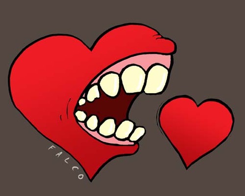 Cartoon: heart (medium) by alexfalcocartoons tagged heart