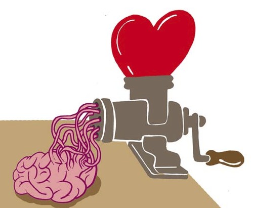 Cartoon: heartbraining (medium) by alexfalcocartoons tagged heartbraining