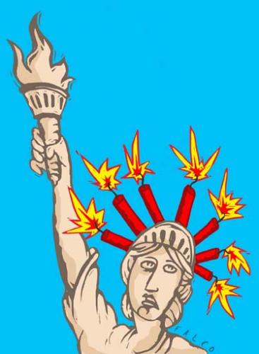 Cartoon: Liberty (medium) by alexfalcocartoons tagged liberty