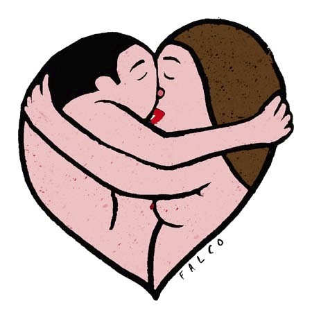 Cartoon: lovers (medium) by alexfalcocartoons tagged lovers