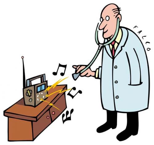 Cartoon: radio (medium) by alexfalcocartoons tagged radio