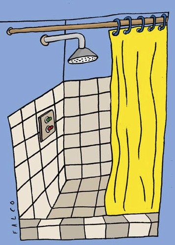 Cartoon: shower (medium) by alexfalcocartoons tagged shower