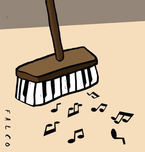 Cartoon: sweeping (medium) by alexfalcocartoons tagged sweeping