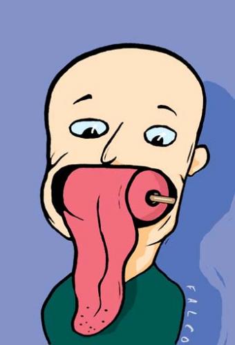 Cartoon: tongue (medium) by alexfalcocartoons tagged tongue