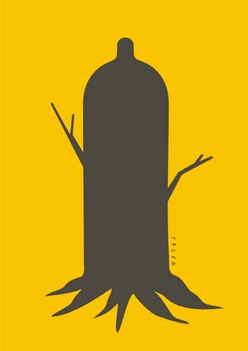 Cartoon: treedom (medium) by alexfalcocartoons tagged treedom