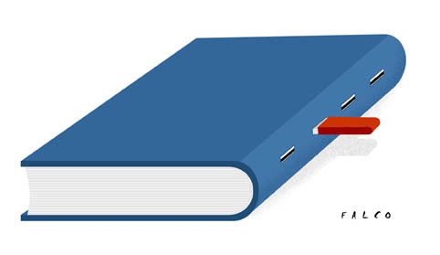 Cartoon: USBook (medium) by alexfalcocartoons tagged usbook