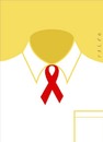 Cartoon: aidstie (small) by alexfalcocartoons tagged aidstie
