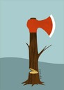 Cartoon: axtree (small) by alexfalcocartoons tagged axtree