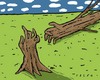 Cartoon: fallen (small) by alexfalcocartoons tagged fallen