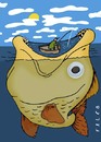 Cartoon: fisherman (small) by alexfalcocartoons tagged fisherman
