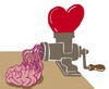 Cartoon: heartbraining (small) by alexfalcocartoons tagged heartbraining