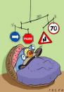 Cartoon: learning (small) by alexfalcocartoons tagged cars,traffic,signal,learning,baby,