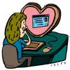 Cartoon: love chat (small) by alexfalcocartoons tagged love,chat