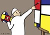 Cartoon: Mondrians atelier (small) by alexfalcocartoons tagged mondrians,atelier