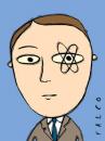 Cartoon: nuclear eye (small) by alexfalcocartoons tagged atom,nuclear,war,energy,