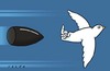 Cartoon: peaceflight (small) by alexfalcocartoons tagged peaceflight
