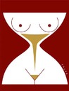 Cartoon: sandglasswoman (small) by alexfalcocartoons tagged sandglasswoman