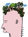 Cartoon: thinkgreen (small) by alexfalcocartoons tagged thinkgreen