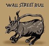 Cartoon: wallstreetbull (small) by alexfalcocartoons tagged wallstreetbull