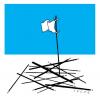 Cartoon: white flag (small) by alexfalcocartoons tagged white flag
