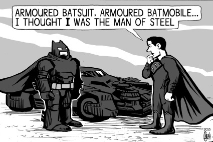 Batman vs Superman By sinann | Media & Culture Cartoon | TOONPOOL