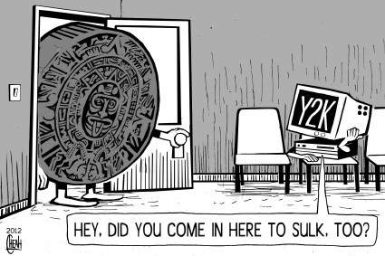 Cartoon: Mayan Y2K (medium) by sinann tagged mayan,calendar,y2k