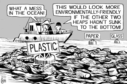 Plastic ocean By sinann | Education & Tech Cartoon | TOONPOOL