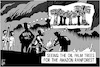 Cartoon: Amazon rainforest fire (small) by sinann tagged amazon,rainforest,see,forest,for,trees