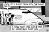 Cartoon: Bullet train ride (small) by sinann tagged bullet,train,sign,passengers,boarding,names