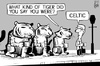 Cartoon: Celtic tiger (small) by sinann tagged celtic,tiger,help,aid