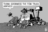 Cartoon: Curiosity Mars mission (small) by sinann tagged curiosity,mars,mission,rovers,tow,truck
