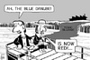 Cartoon: Danube sludge (small) by sinann tagged danube toxic sludge blue red