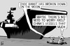 Cartoon: Jade Rabbit breakdown (small) by sinann tagged jade,rabbit,china,moon,rover,breakdown,aircraft,carrier