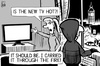 Cartoon: London loot (small) by sinann tagged london,loot,new,tv,hot,fire