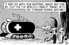 Cartoon: Longest tunnel in the world (small) by sinann tagged longest,tunnel,swiss,knife,switzerland