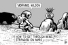 Cartoon: Martian Wilson (small) by sinann tagged the,martian,mars,wilson,stranded,castaway