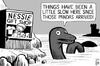 Cartoon: Pandas in Scotland (small) by sinann tagged giant,pandas,scotland,nessie,loch,ness,monster