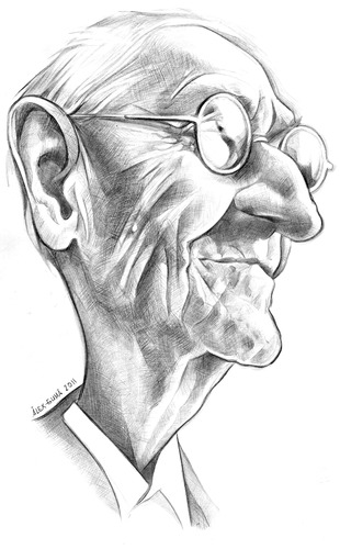 Cartoon: HERMANN HESSE (medium) by ALEX gb tagged hermann,hesse,writer,literature,german,russian,swiss,novelist,alex