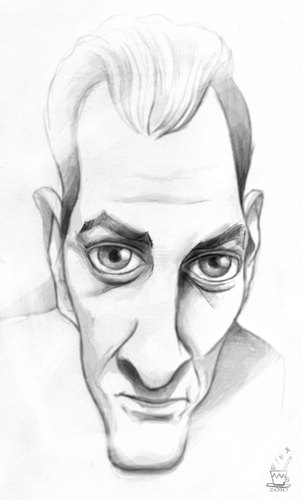 Cartoon: PAUL AUSTER (medium) by ALEX gb tagged paul,auster,american,writer,author