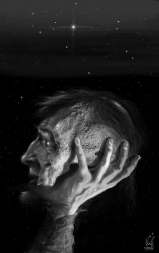 Cartoon: POOR YORICK... (medium) by ALEX gb tagged hamlet,william,shakespeare,yorick,monologue,skull,drama,theater