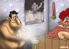 Cartoon: PREPARING (small) by Nik Titanik tagged sex,gymnastics,chalk,prepare,sport,