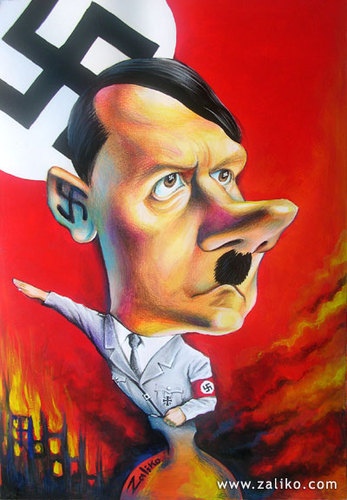 Cartoon: Adolf Hitler (medium) by zaliko tagged adolf,hitler
